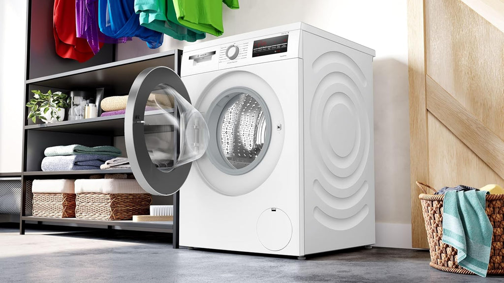 BOSCH WAN28127 Wasmachine Serie 4, voorlader met 8kg inhoud, 1400 tpm, Iron Assist, Active Water Plus, EcoSilence Drive, Speed Perfect, Wit, 60cm