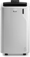 De'Longhi Pinguino PAC EM93 Silent, mobiele airconditioner voor ruimtes tot 90 m³, 10.500 BTU/u, 2,6 kW, 63 dB, ontvochtigingsfunctie, energieklasse A, 24-uurs timer, wit