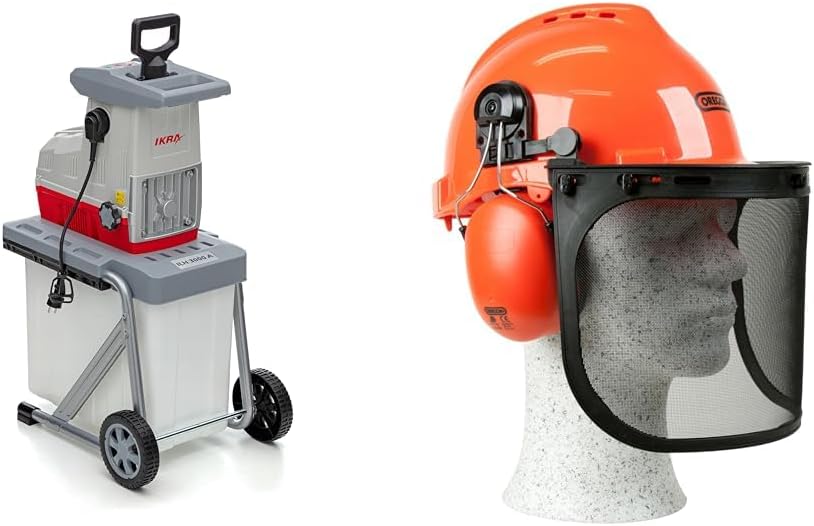 IKRA 81002880 elektrische tuinhakselaar rolhakselaar ILH 3000 A, stil, robuust, onderhoudsarm, sterk 3.000 watt, takdikte tot 44 mm, 230 V