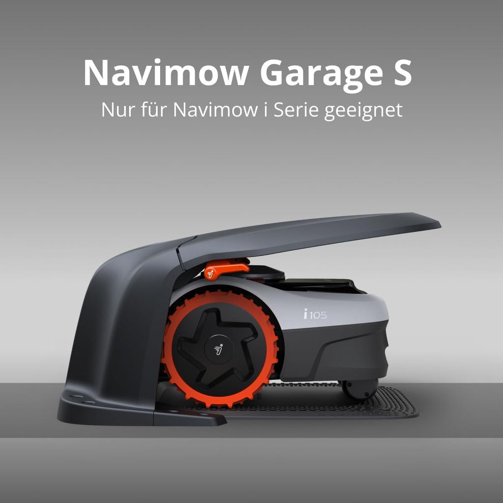 Navimow Garage S, opklapbaar, geen signaalblokkering, bescherming tegen zon en regen, accessoire voor robotmaaiers Navimow i105E, i108E