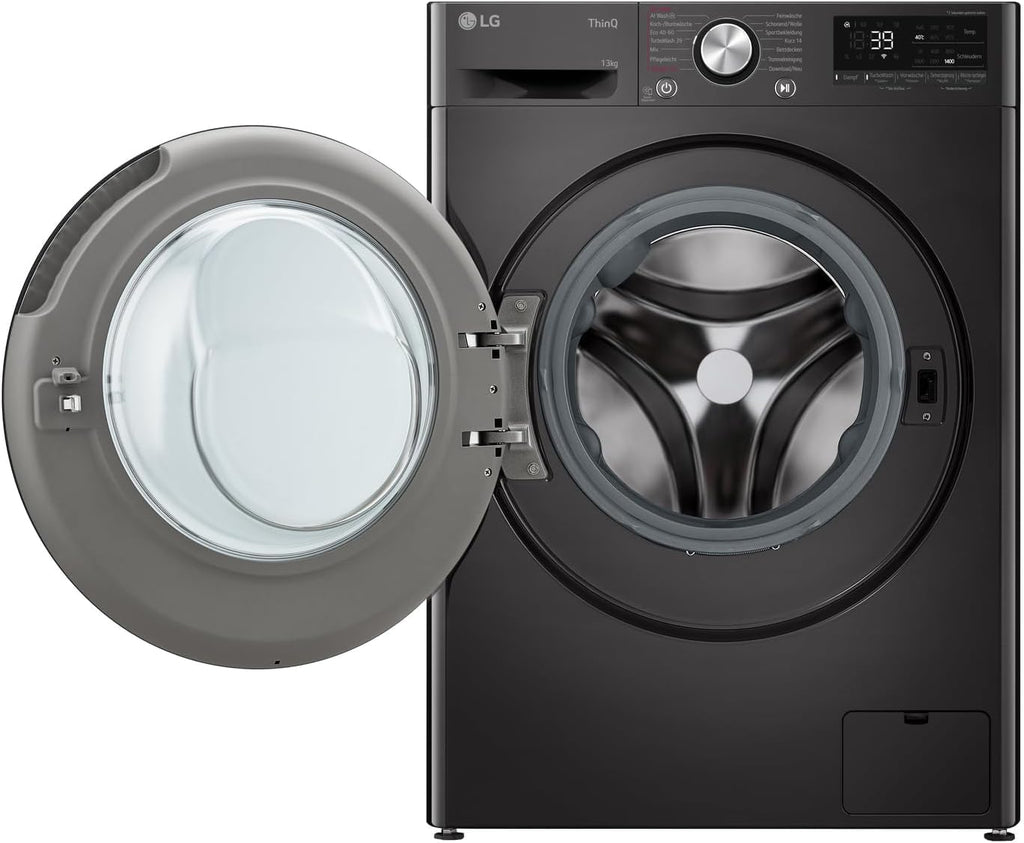 LG F4WV7080, Klasse A, Voorlader Wasmachine 8 kg, 1400 tpm, AI Direct Drive, Wi-Fi, Dieptereiniging met Stoom, Grote Capaciteit, TRIPLE A, Veiligheidsglas Buitendeur, 62 x 60 x 85 cm ꟷ Wit