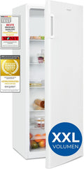 Exquisit Koelkast zonder vriesvak, grote koelkast, 5 legplanken, 242 liter, tafelmodel koelkast 143 cm hoog, KS5320-V-H-040E wit
