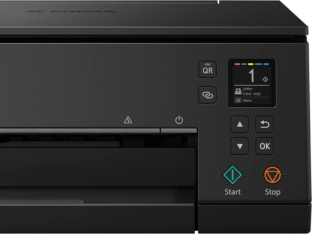Canon PIXMA TS6350a printer, kleureninkjet multifunctioneel apparaat DIN A4 (fotoprinter, scanner, kopieerapparaat, OLED, 4.800x1.200 dpi, USB, WLAN, 5 afzonderlijke inkten, dubbelzijdig afdrukken, 2 papierladen), zwart