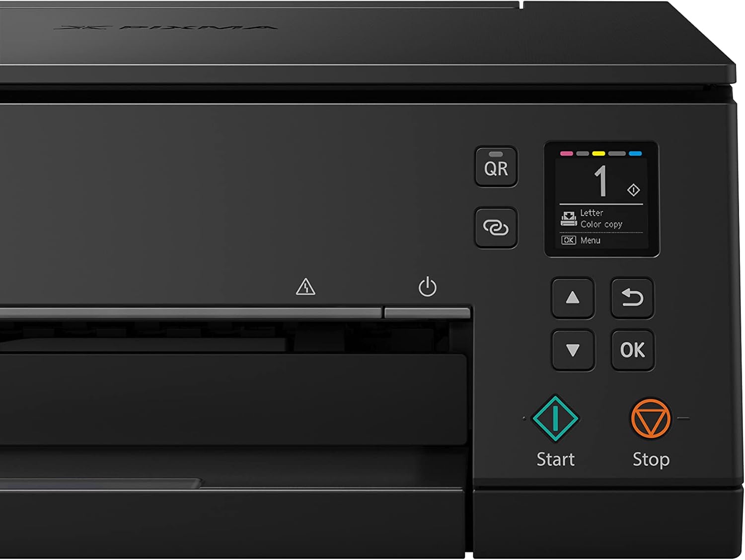 Canon PIXMA TS6350a printer, kleureninkjet multifunctioneel apparaat DIN A4 (fotoprinter, scanner, kopieerapparaat, OLED, 4.800x1.200 dpi, USB, WLAN, 5 afzonderlijke inkten, dubbelzijdig afdrukken, 2 papierladen), zwart