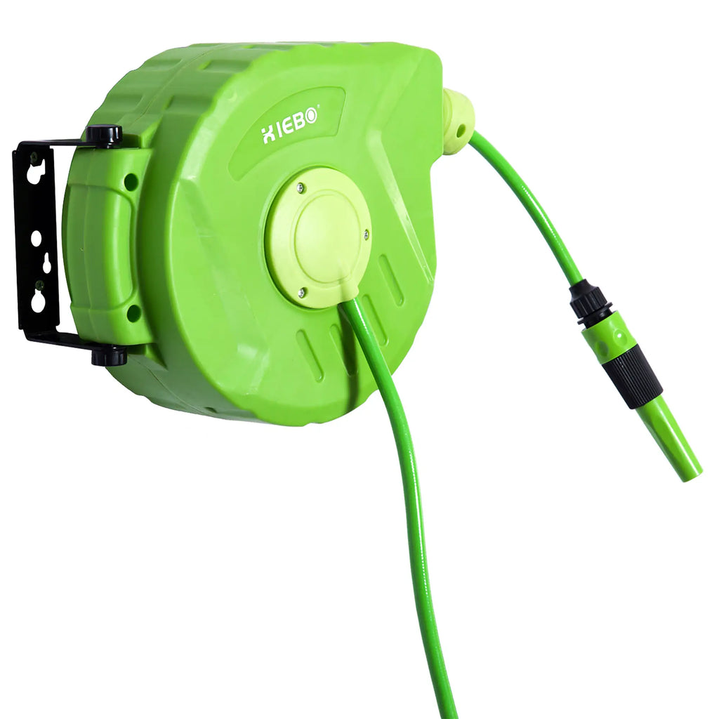 Durhand Schlauchtrommel Gartenschlauch Wickelautomatik schwenkbar