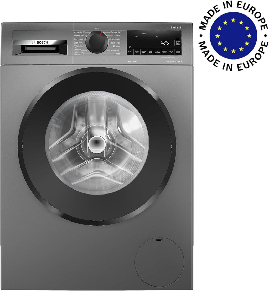 BOSCH WAN28127 Wasmachine Serie 4, voorlader met 8kg inhoud, 1400 tpm, Iron Assist, Active Water Plus, EcoSilence Drive, Speed Perfect, Wit, 60cm