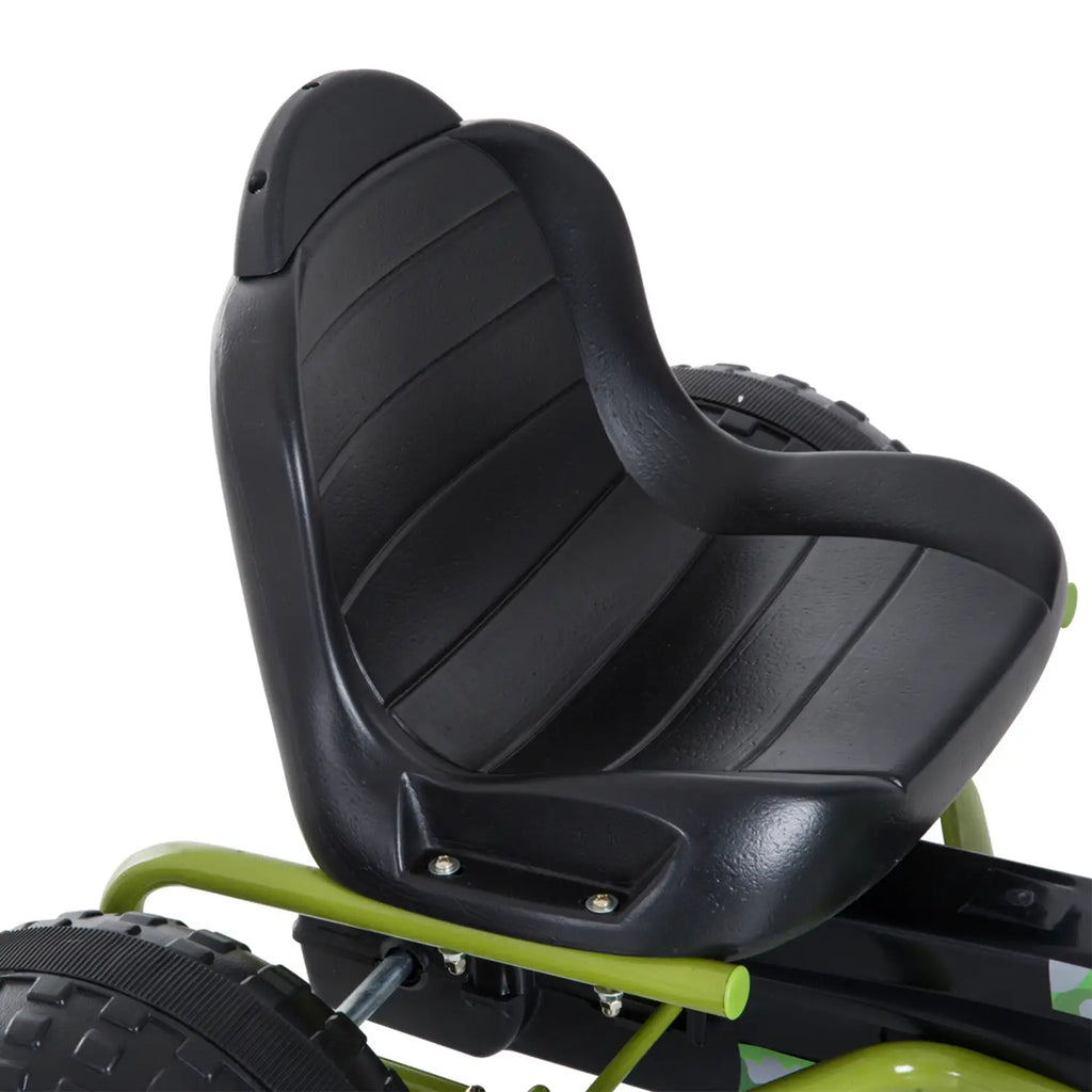 HOMCOM Kinder Go-Kart Trapauto Offroad-design verstelbare zitting