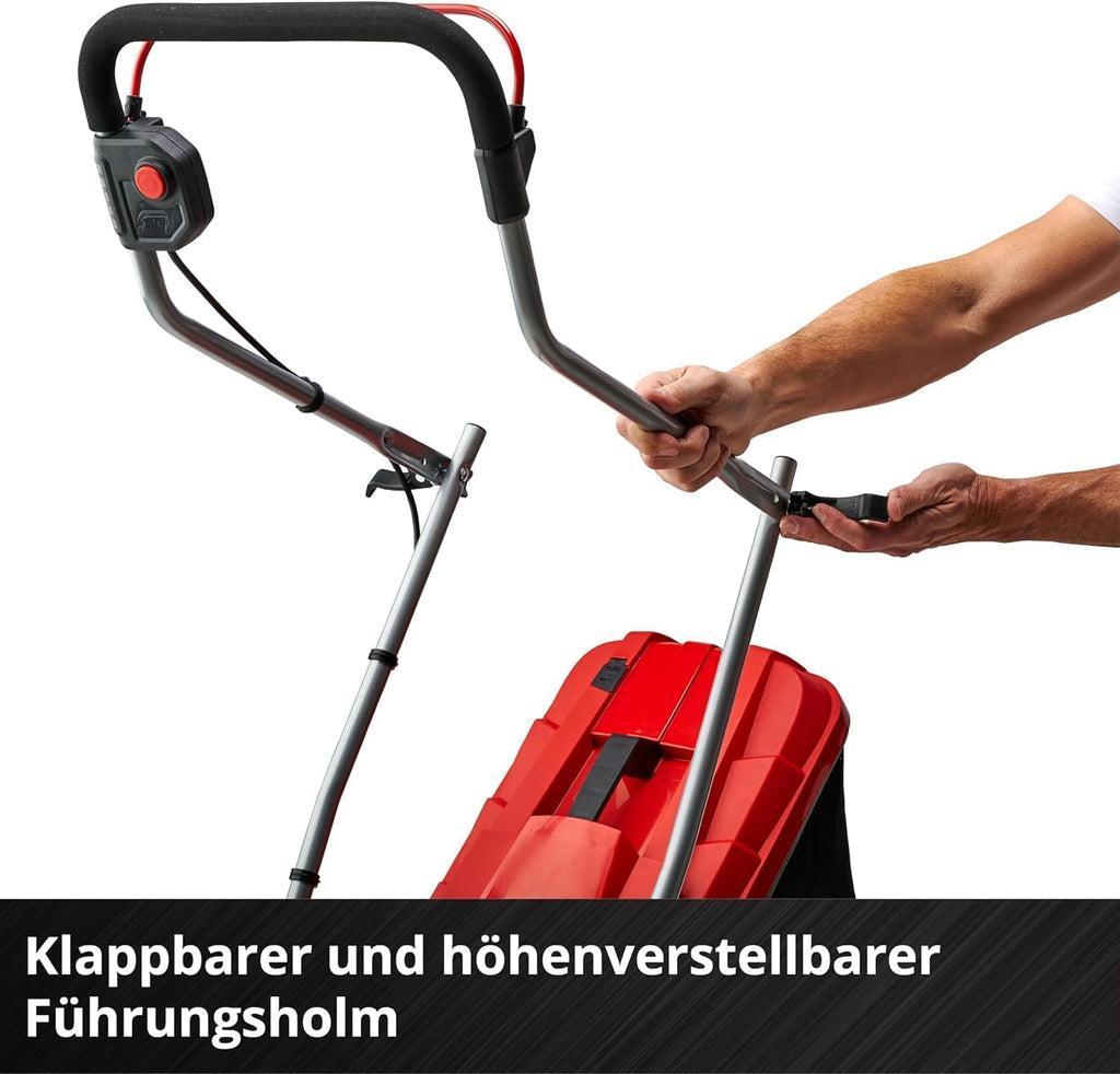 Einhell Accu-grasmaaier GE-CM 18/33 Li Kit Power X-Change (18 V, 33 cm maaibreedte, tot 200 m², borstelloos, 30L opvangzak, 25-65 mm maaihoogte, incl. 4,0 Ah accu + oplader)