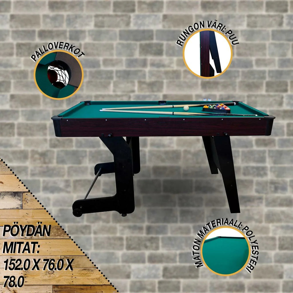 Blackwood Biljarttafel Junior 5' - opklapbaar