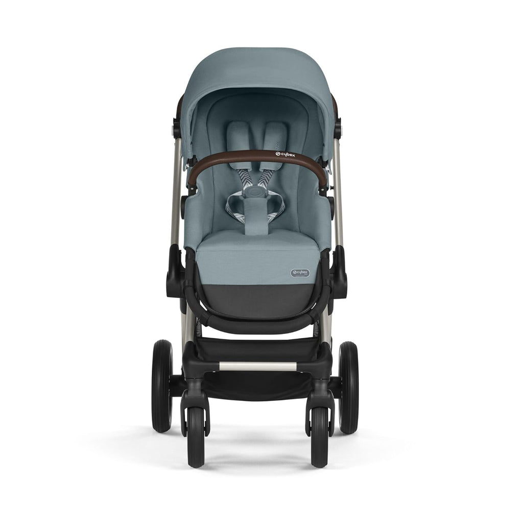 CYBEX Gold Kinderwagen EOS Lux 2-in-1 met Aton B2 i-Size autostoel en autostoeladapters, reissysteem, vanaf de geboorte tot 22 kg (ca. 4 jaar), Moon Black (Zwart)