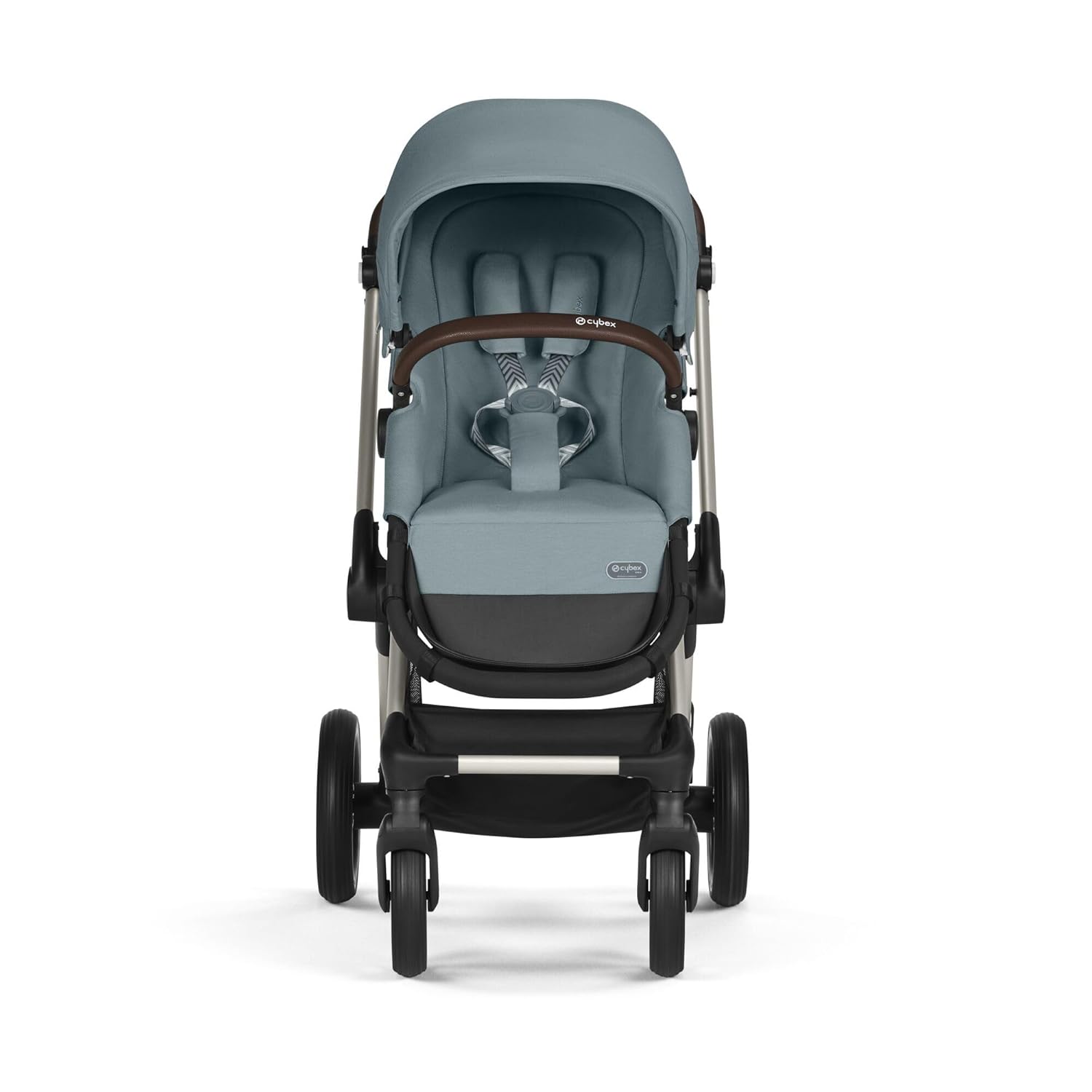 CYBEX Gold Kinderwagen EOS Lux 2-in-1 met Aton B2 i-Size autostoel en autostoeladapters, reissysteem, vanaf de geboorte tot 22 kg (ca. 4 jaar), Moon Black (Zwart)