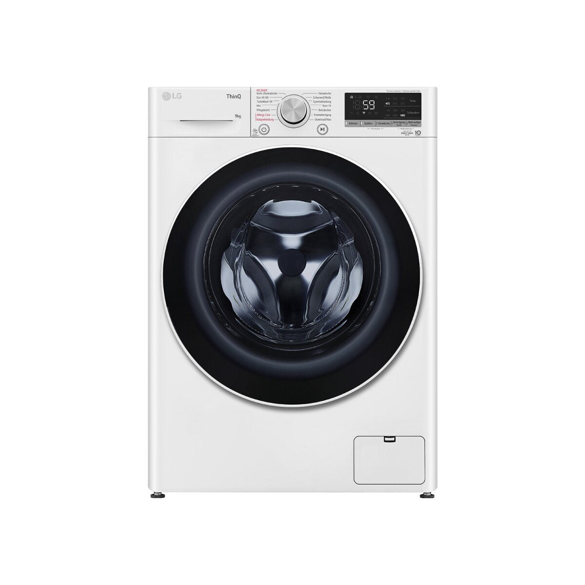 LG "F4WV7090" Wasmachine, 1360 tpm, 9kg, Wifi - B-keus transportschade