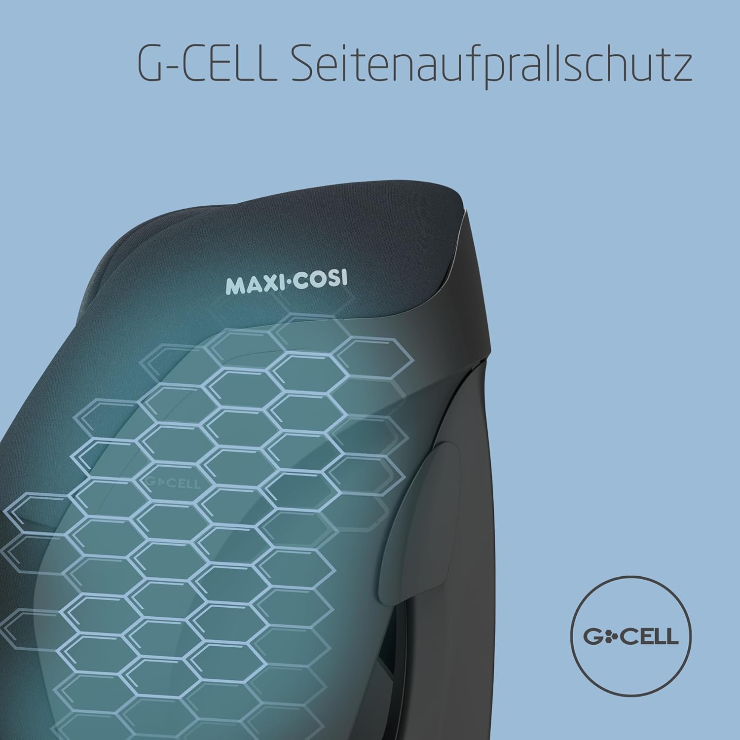Maxi-Cosi Titan S i-Size, meegroeiend kinderzitje, 15 maanden–12 jaar (76–150 cm), ISOFIX autostoeltje, 5 zitposities, 13 hoofdsteunstanden, G-CELL-bescherming, 5-punts veiligheidsgordel, Tonal Black
