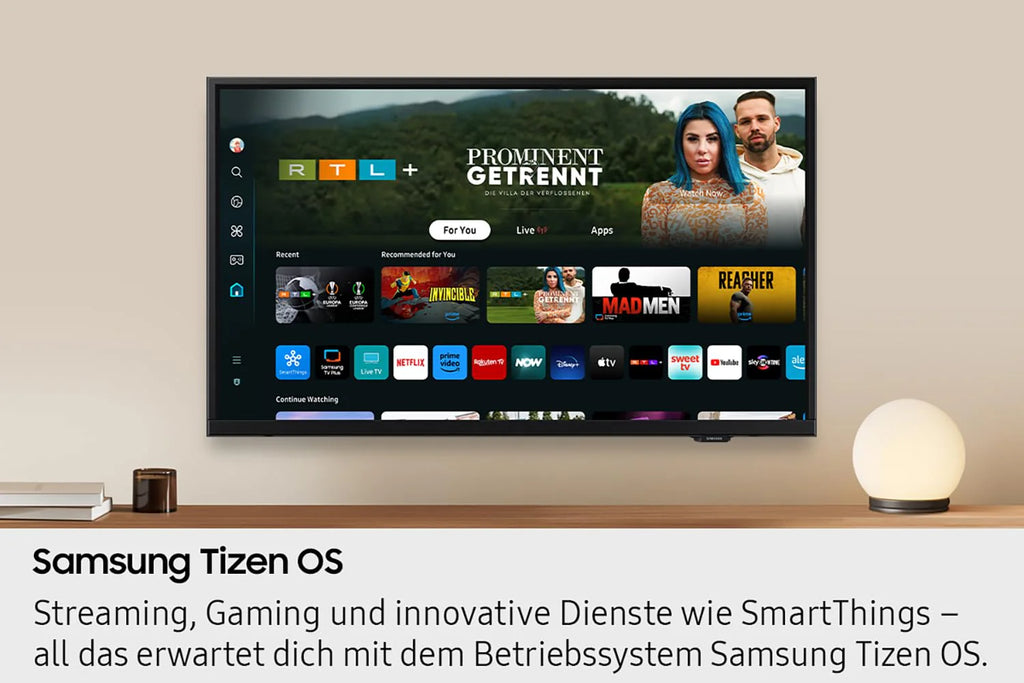 Samsung Full HD F6009F 24 inch (61 cm) led flatscreen tv, PurColor-technologie, HDR, Object Tracking Sound Lite, Knox Security, One UI Tizen, Smart TV, Onbeperkt gratis content