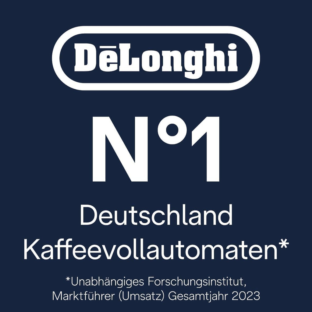 De'Longhi Rivelia EXAM440.55.W volautomatische espressomachine met LatteCrema-melksysteem, verwisselbaar bonenreservoir, 16 koffie- en melkdranken met één druk op de knop, Extra-Shot-functie, 3,5 inch touchscreen, wit