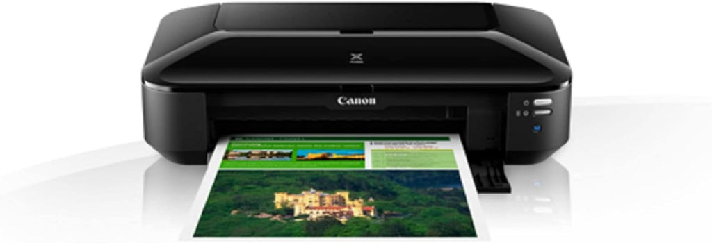 Canon PIXMA iX6850 printer, kleureninkjet multifunctioneel apparaat DIN A3+ (kantoorprinter, fotoprint, tekstprint, 9.600 x 2.400 DPI, wifi, WLAN, USB, 5 afzonderlijke inkten, direct printen, print-app) zwart