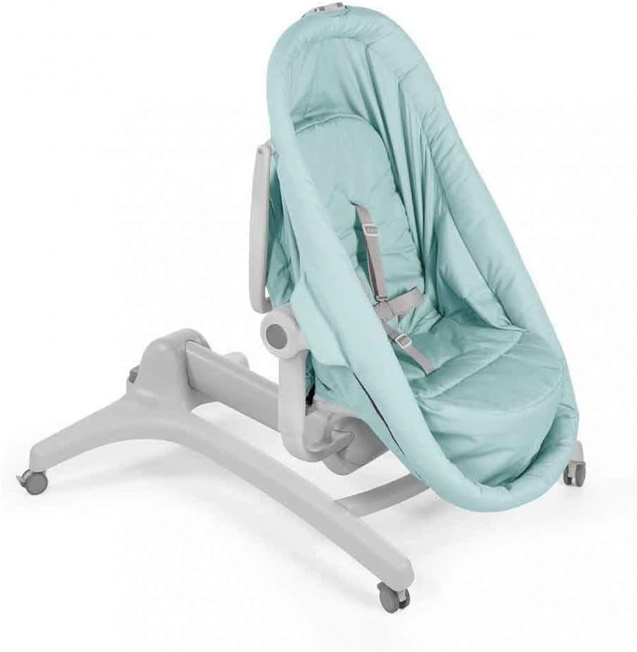 Chicco Baby Hug 4-in-1 wieg vanaf 0 maanden, verhoogde babylounger, babybed, kinderstoel met speelboog, tot 15 kg, verstelbare rugleuning, verstelbare hoogte en 4 wielen