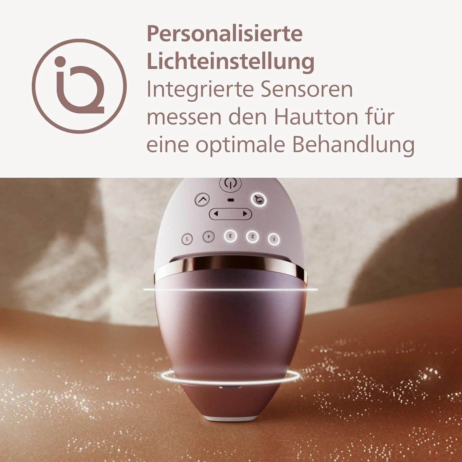 Philips Lumea IPL Haarentfernungsgerät 9000 Series – Haarentfernungsgerät mit SenseIQ Technologie, 3 Aufsätze für Körper, Gesicht und Präzision, kabellos (Modell BRI955/00)