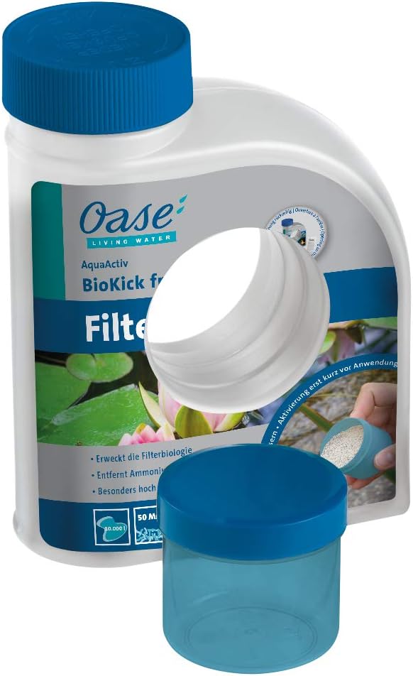 OASE 50499 Drukfilter BioPress Set 4000, vijverfilter filterset voor effectieve en snelle algenbestrijding, complete set incl. filterpomp en UVC-reiniger