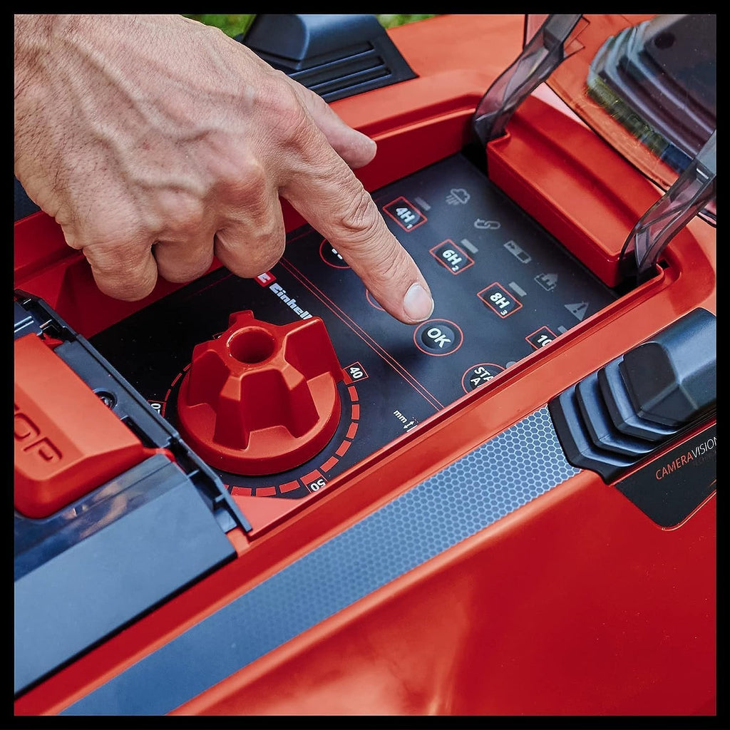 Einhell robotmaaier FREELEXO CAM 500 Power X-Change (18 V, camera vervangt begrenzingsdraad, voor 500 m, borstelloos, tot 25% helling, maaibreedte 18 cm, incl. 3,0 Ah accu, 5 m magneetband)