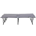 Outsunny Opklapbaar Campingbed voor 2 personen verhoogd opvouwbaar
