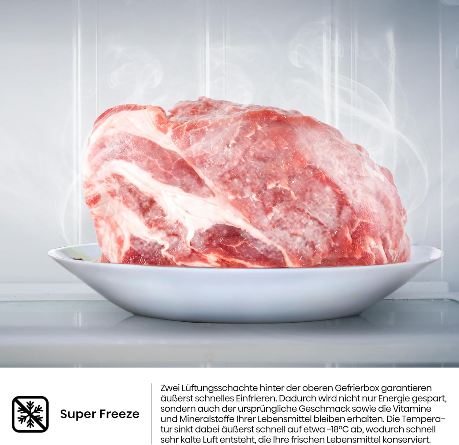 Hisense FV191N4AW2 Vriezer/ TotalNoFrost/ SuperFreeze/ Deuralarm/ Multiflow 360°/ BigBox/ 143,4 cm/ Vriesgedeelte 147 l/ 41 dB/ 205 kWh/Wit