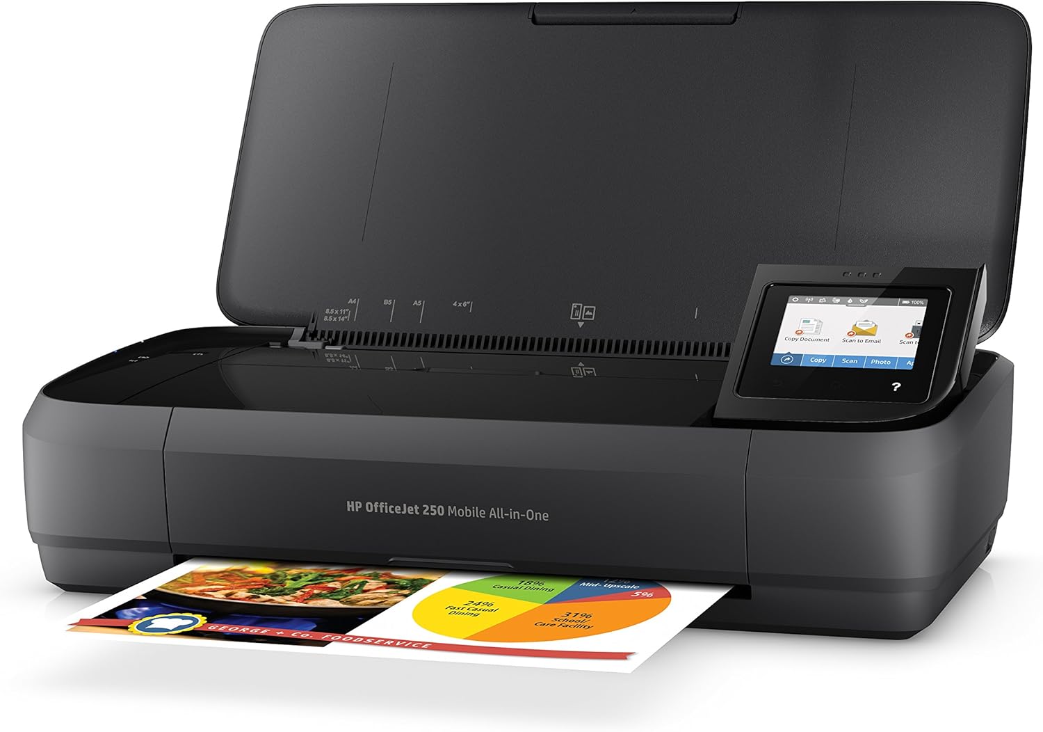 HP OfficeJet 200 Mobiele Inkjetprinter (A4, printer, wifi, HP ePrint, Airprint, USB, 4800 x 1200 dpi) zwart