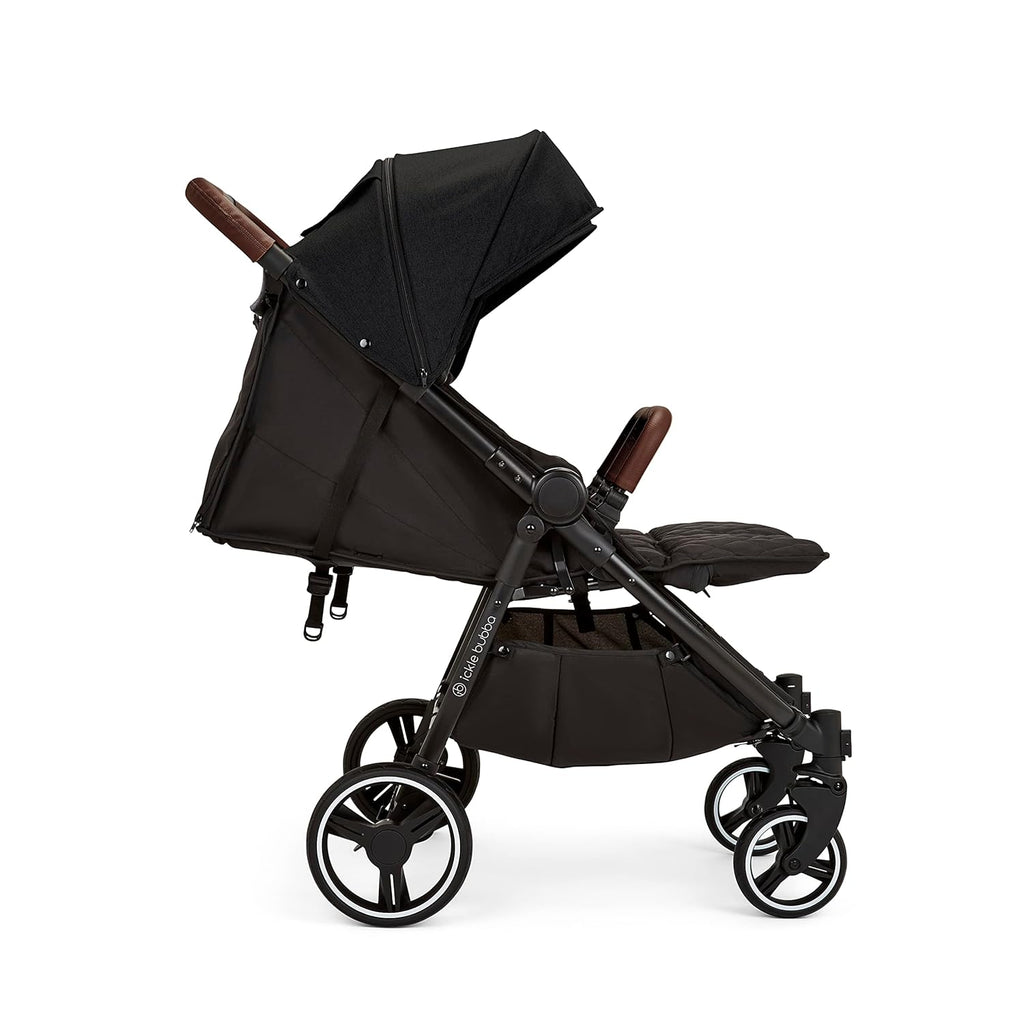 Venus Max Duo Buggy - geschikt vanaf de geboorte tot 15 kg (ongeveer 3 jaar), compacte, lichte, opvouwbare tweelingbuggy, inclusief regenhoes en voetenzak (Biscuit)