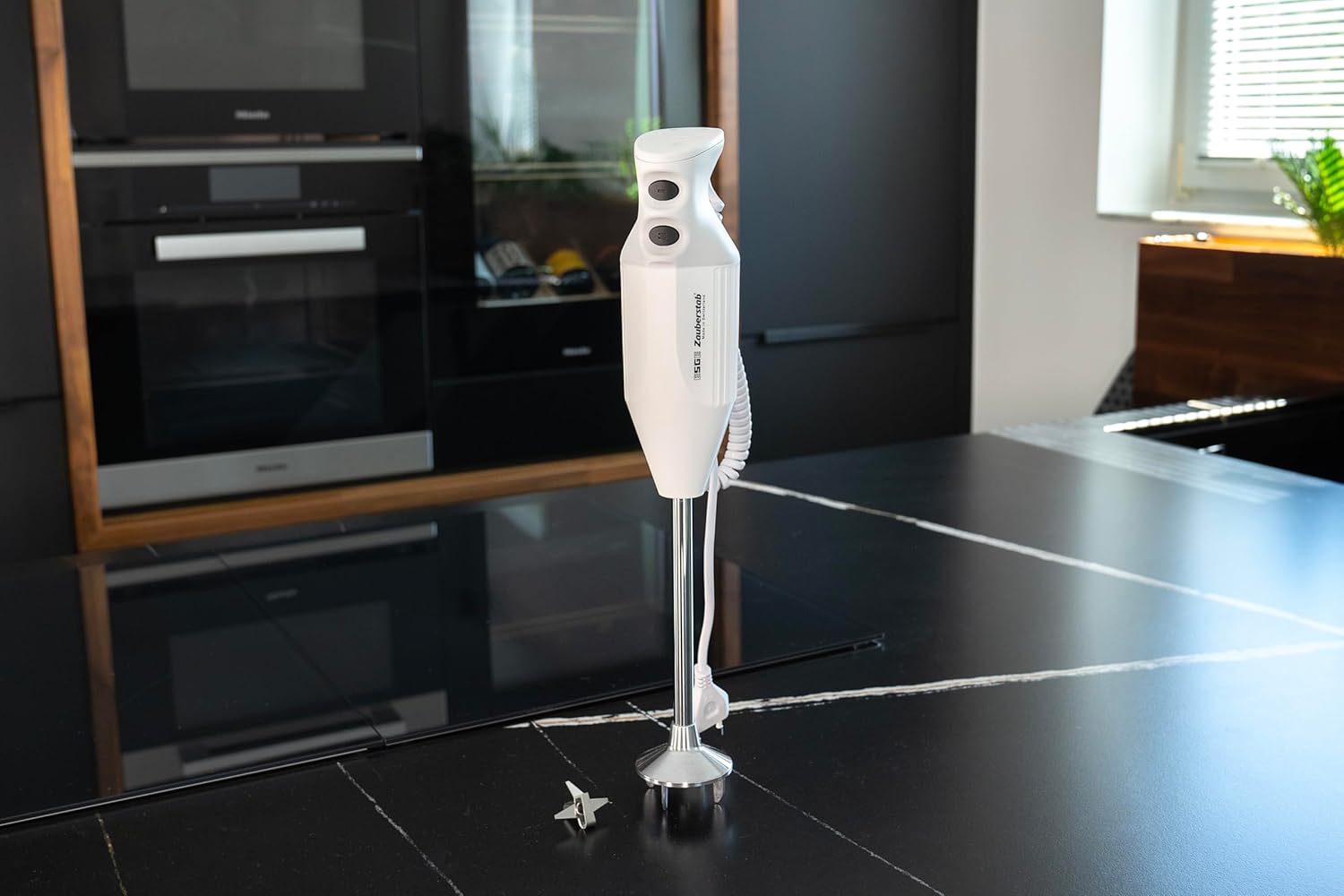 ESGE Zauberstab P 350 Profi, staafmixer wit inclusief multifunctioneel mes, tot 22.000 tpm, 90880, wit/grijs