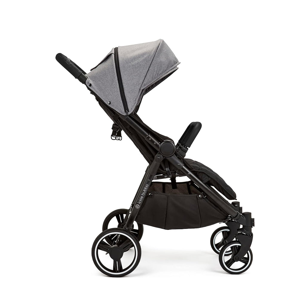 Venus Max Duo Buggy - geschikt vanaf de geboorte tot 15 kg (ongeveer 3 jaar), compacte, lichte, opvouwbare tweelingbuggy, inclusief regenhoes en voetenzak (Biscuit)
