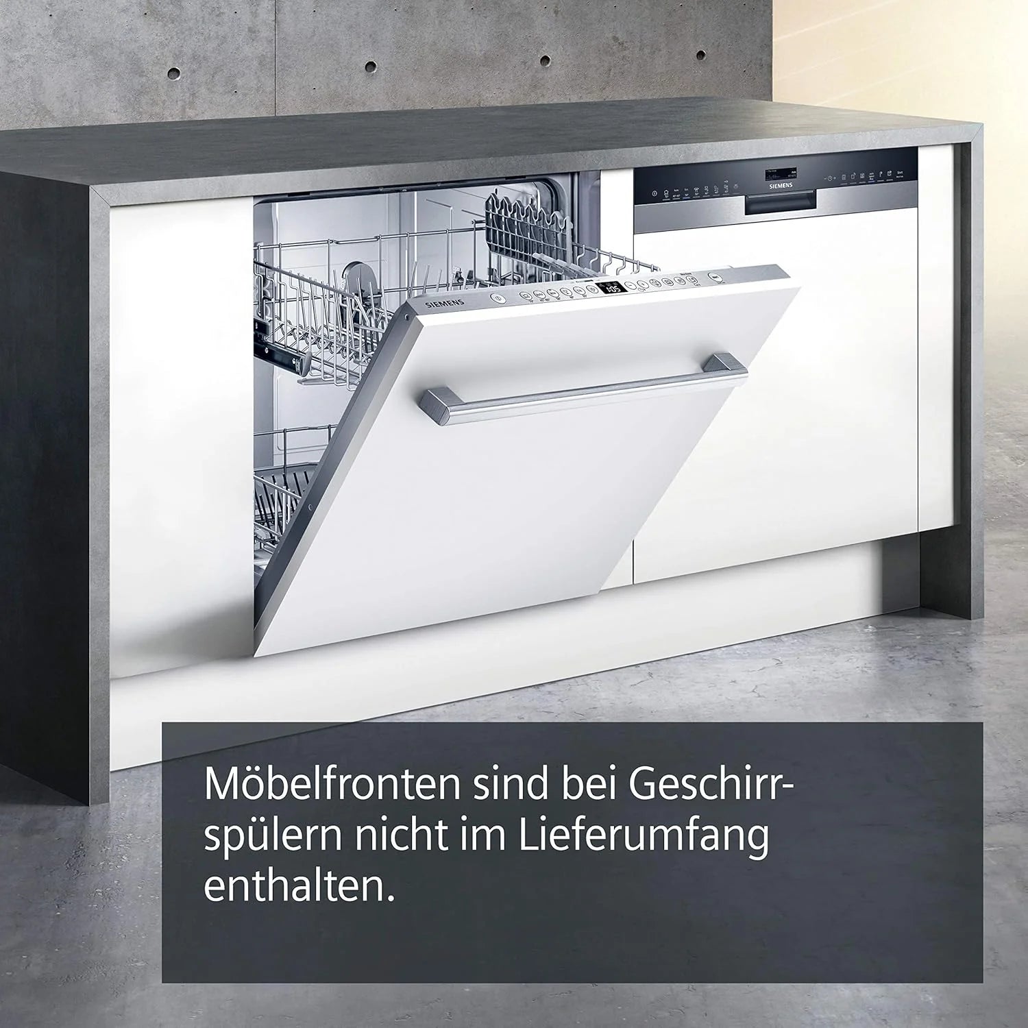 Siemens SN63EX14VE, iQ300 Smarter Geschirrspüler, Vollintegrierte Spülmaschine mit Besteckschublade, 60 cm, Auto Türöffnung dank autoOpen dry, Besonders leise durch iQdrive-Motor, infoLight aquaStop