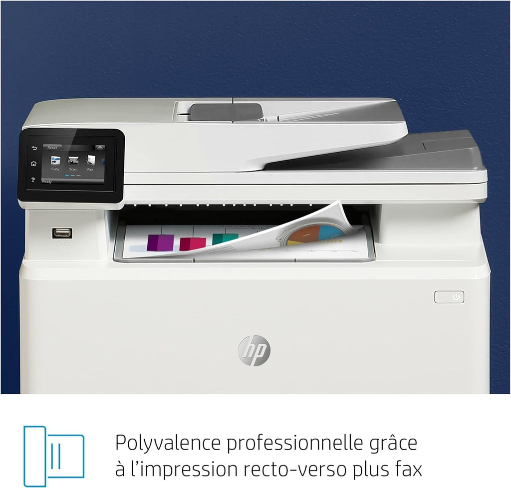 HP Color LaserJet Pro MFP 3302fdwg multifunctionele kleurenlaserprinter, fax, automatisch dubbelzijdig afdrukken, touchscreen, wifi, ethernet, USB, HP Wolf Pro Security