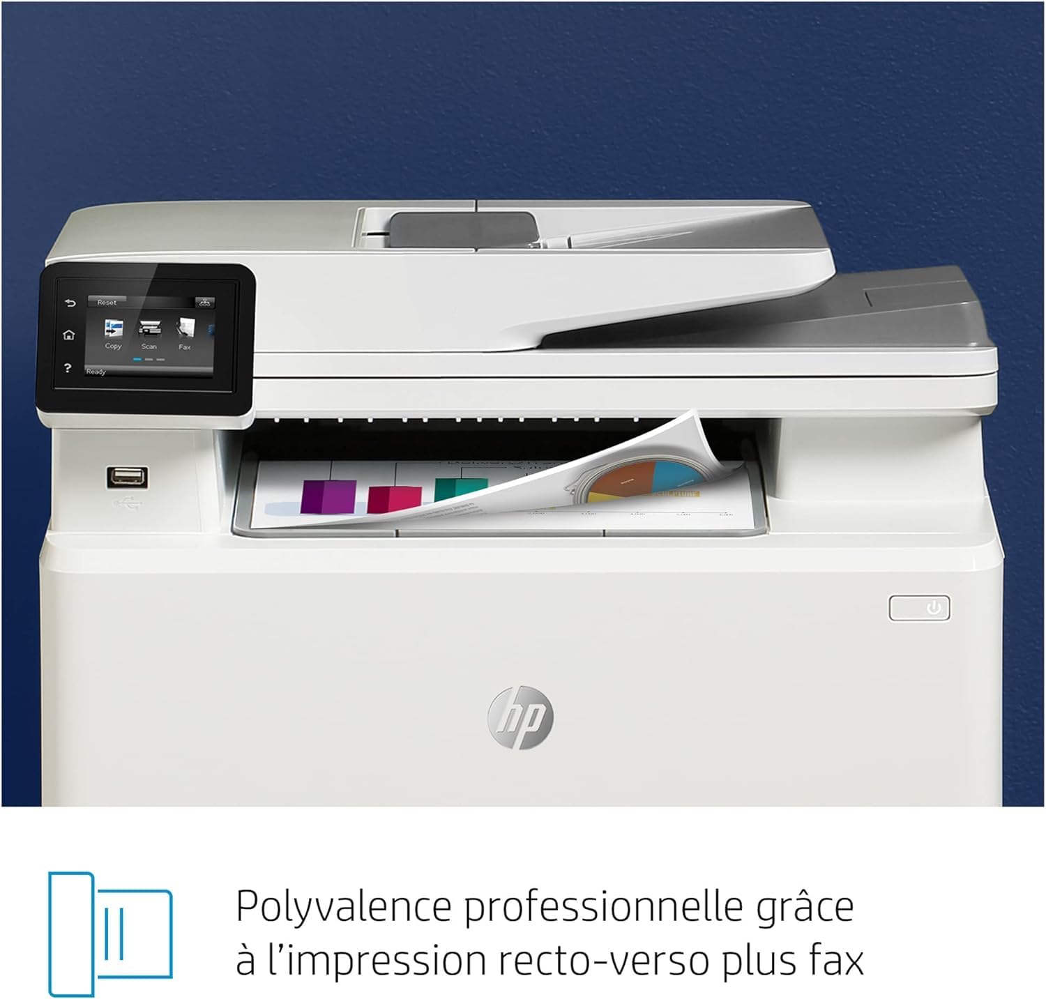 HP Color LaserJet Pro MFP 3302fdwg multifunctionele kleurenlaserprinter, fax, automatisch dubbelzijdig afdrukken, touchscreen, wifi, ethernet, USB, HP Wolf Pro Security