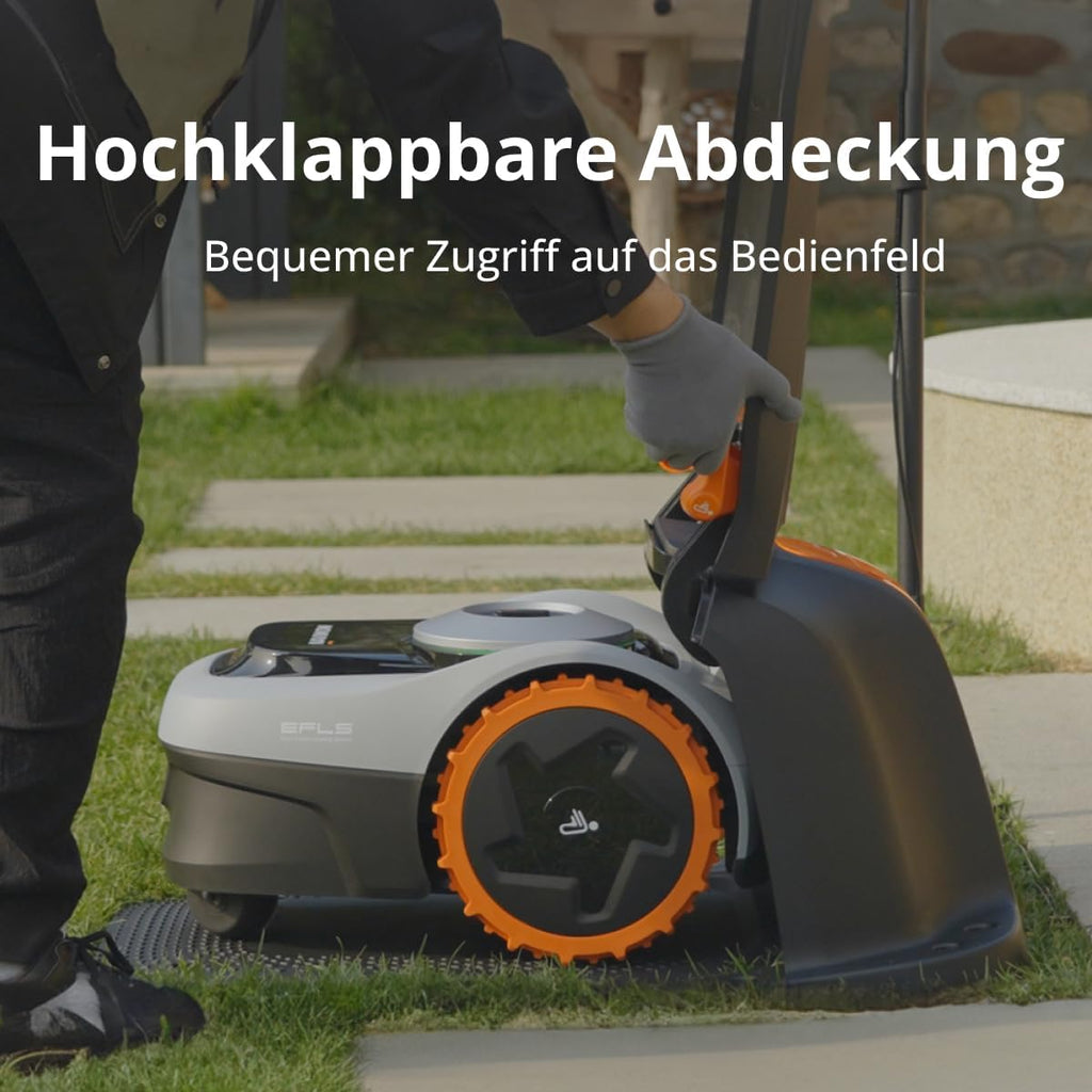 Navimow Garage S, opklapbaar, geen signaalblokkering, bescherming tegen zon en regen, accessoire voor robotmaaiers Navimow i105E, i108E