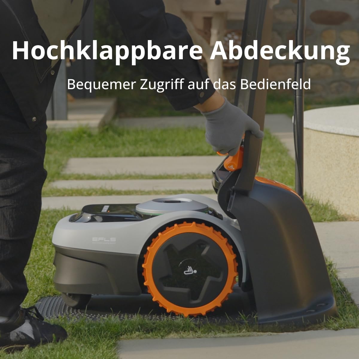 Navimow Garage S, opklapbaar, geen signaalblokkering, bescherming tegen zon en regen, accessoire voor robotmaaiers Navimow i105E, i108E