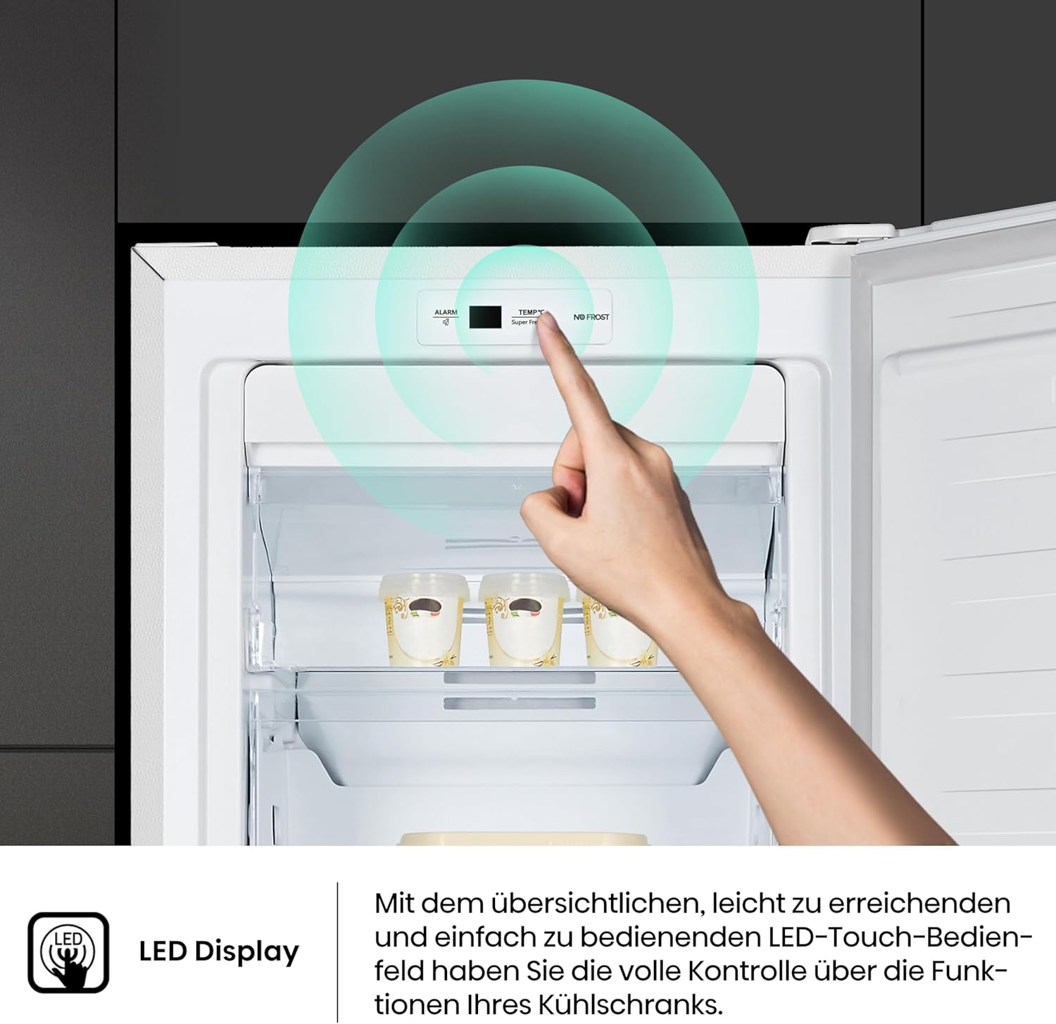 Hisense FV191N4AW2 Vriezer/ TotalNoFrost/ SuperFreeze/ Deuralarm/ Multiflow 360°/ BigBox/ 143,4 cm/ Vriesgedeelte 147 l/ 41 dB/ 205 kWh/Wit