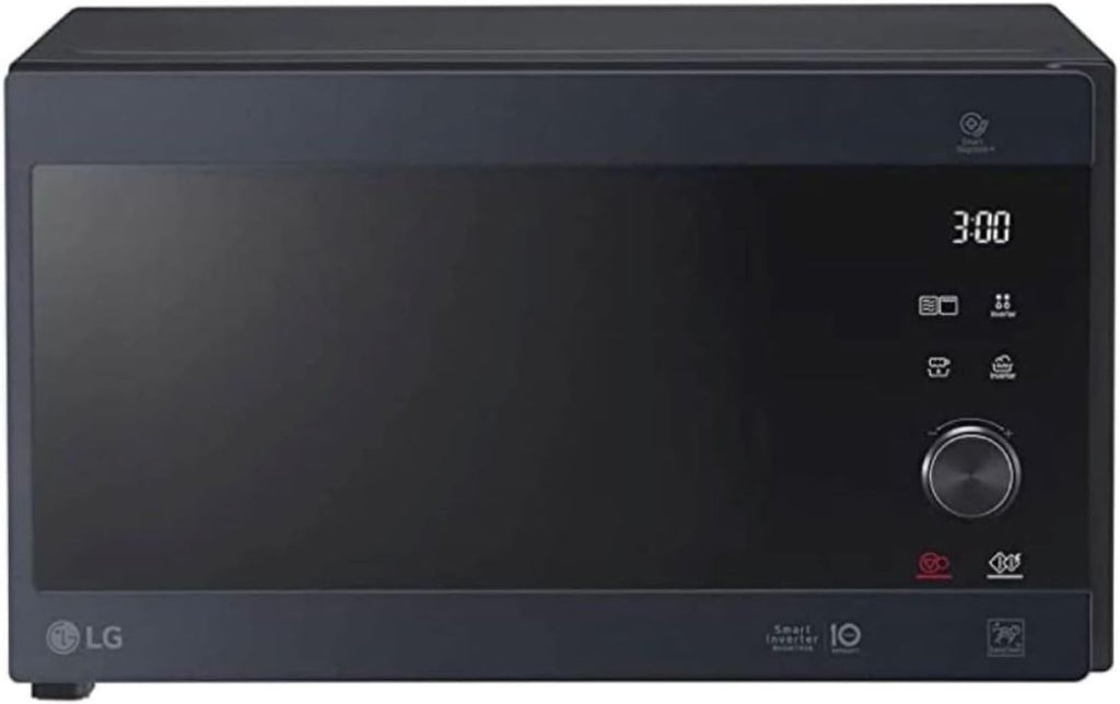 LG MS2595CIS magnetron met Smart Inverter-technologie, 25 liter inhoud, 1000 W, automatische programma's, instelbare vermogensniveaus en EasyClean-functie, zilver
