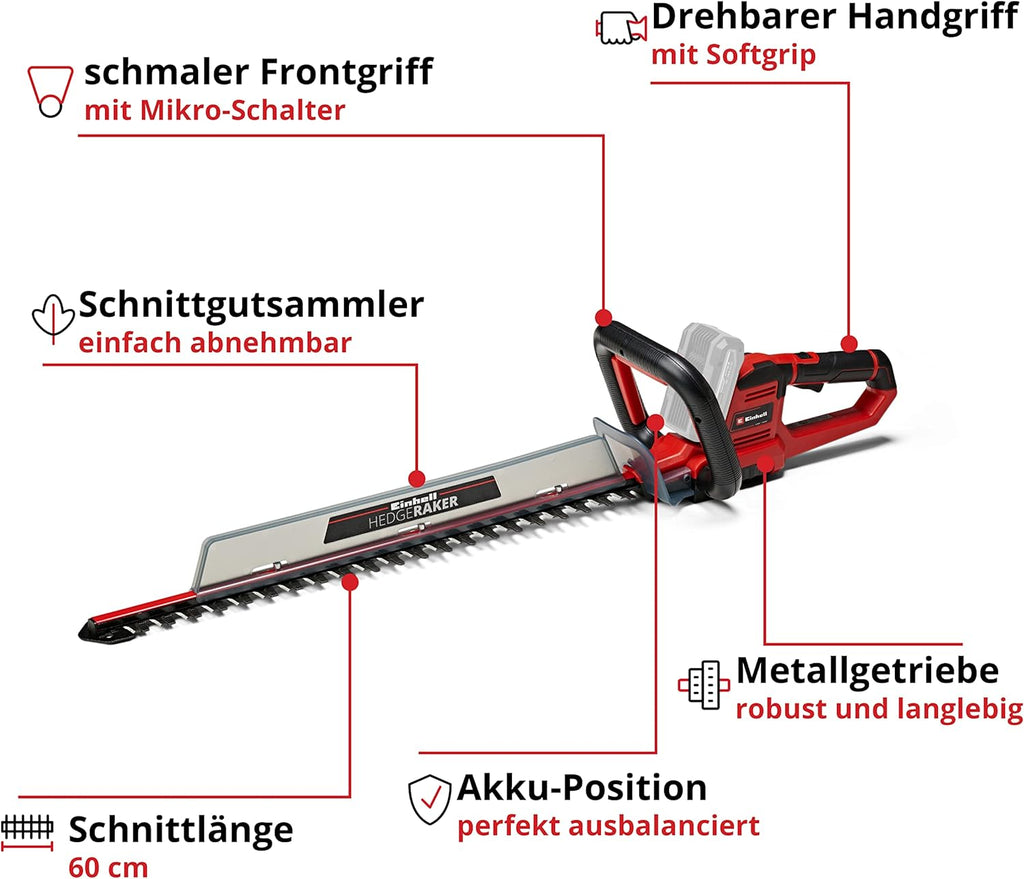 Einhell Accu grasmaaier GE-CM 36/36 Li Kit Power X-Change (36 V, 36 cm maaibreedte, tot 400 m², Brushless, 40L opvangzak, 25-75 mm maaihoogte, incl. 2x 4,0 Ah accu + 2x lader)