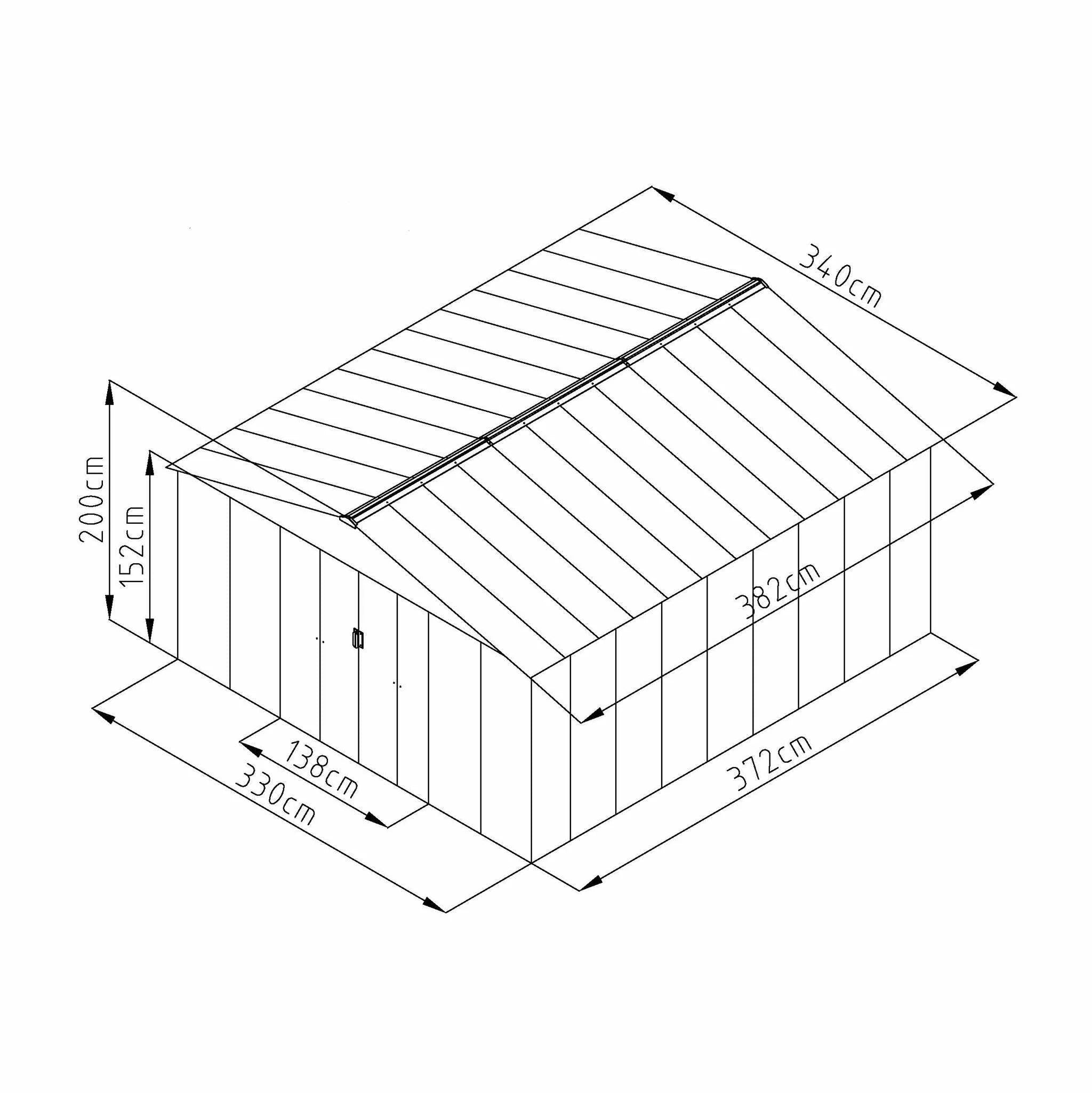 Fornorth Gerteschuppen, 12,99m²