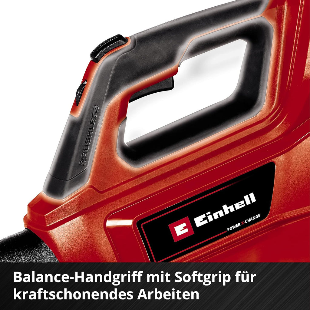 Einhell Professional Accu-bladblazer GP-LB 36/210 Li E-Solo Power X-Change (Lithium-Ion, blaasvermogen van 816 m³/u, turboschakelaar, 3-traps + afneembare buis, zonder accu en oplader)