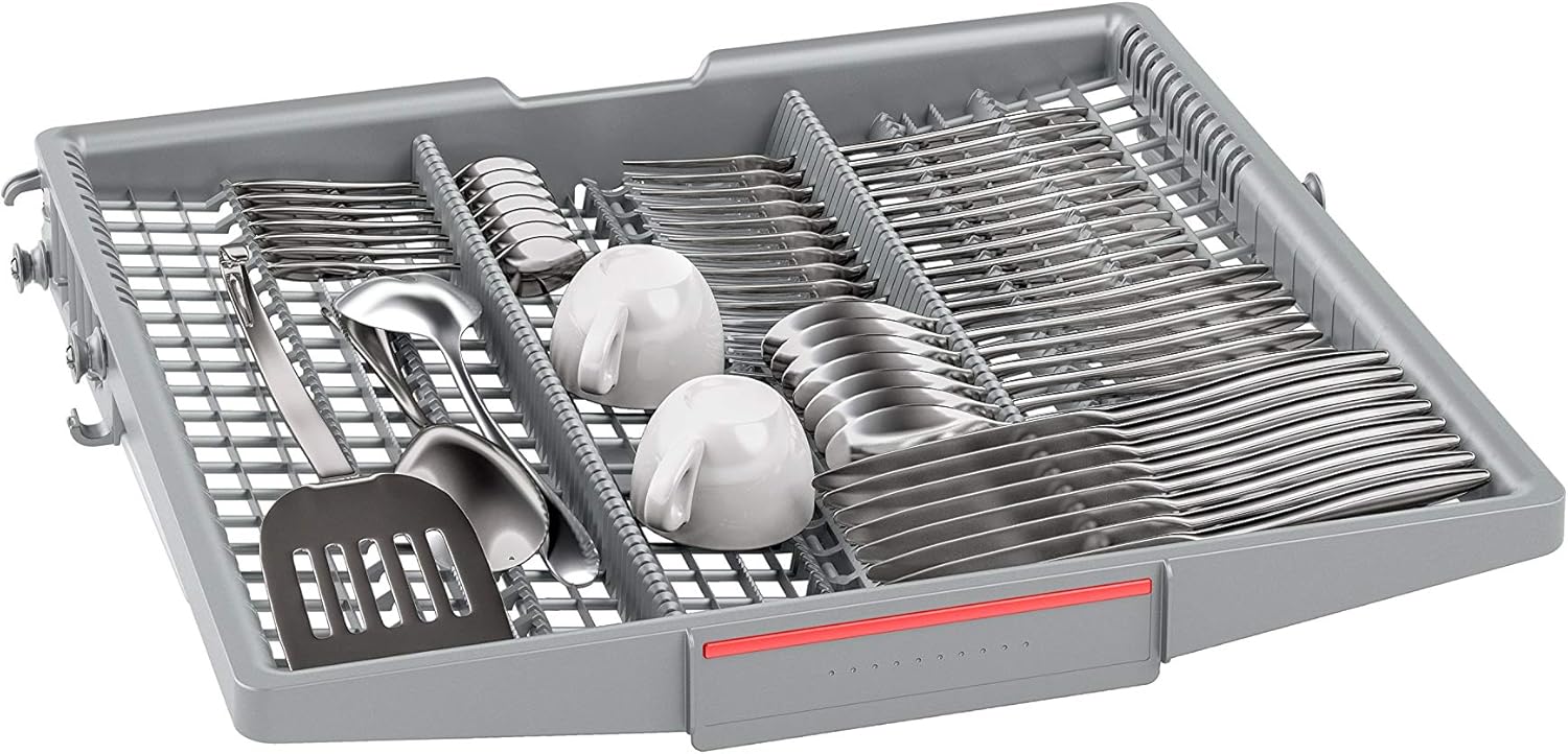 Bosch Hausgerte SMV6ZCX49E Serie 6 er Geschirrspüler Vollintegriert, Besteckschublade, Silence Programm besonders leise, PerfectDry mit Zeolith trocknet sogar Kunststoff
