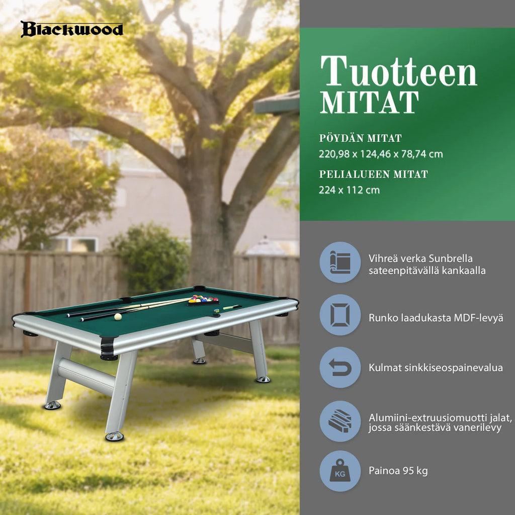 Blackwood Biljarttafel, Outdoor 8'