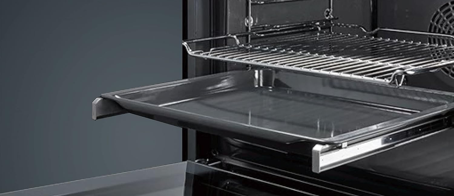 Siemens EQ311KA1ZM inbouw kookset iQ300, integreerbare oven-kookplaatcombinatie 60 cm breed, stoomondersteuning, snel voorverwarmen, 3D hetelucht, braadzone, zwart