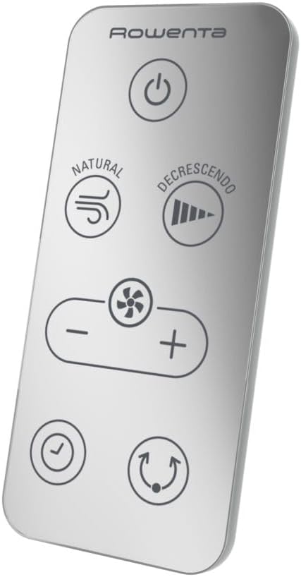 Rowenta VU5870 Statiefventilator Turbo Silence Extreme+ | Afstandsbediening | 5 snelheden | Automatische uitschakeling | Timer | Automatische oscillatie | In hoogte verstelbaar, Wit