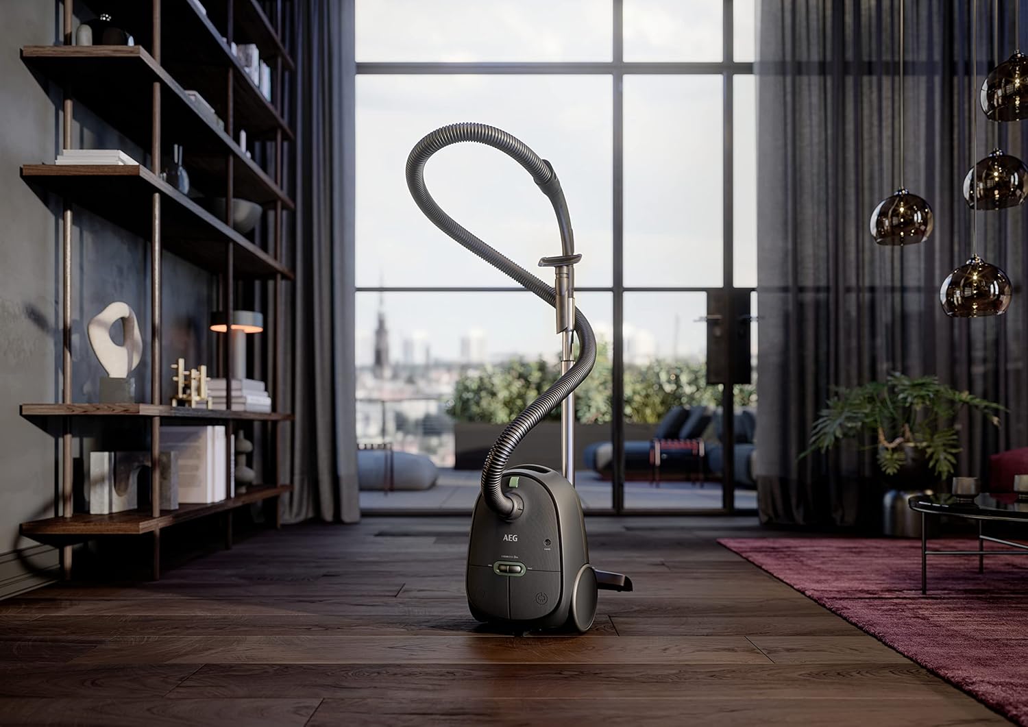 AEG CLEAN 6000 AB61C2DB stofzuiger met zak / hoge zuigkracht / incl. meubelmondstuk / 50% gerecycled plastic / ideaal voor huisdiereigenaren / reiniging van bekleding / 12 m snoer / 750 W / Blauw