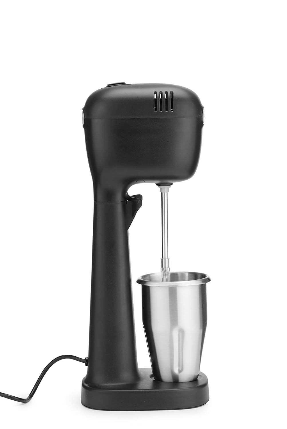 HENDI Melkshake Maker, Incl. 2 mengbekers (roestvrij staal en polycarbonaat) en 4 verwisselbare roerwerken, Drinkmixer, Frappés, Drankmixer, 230V/400W, 170x196x(H)490mm, Karamel
