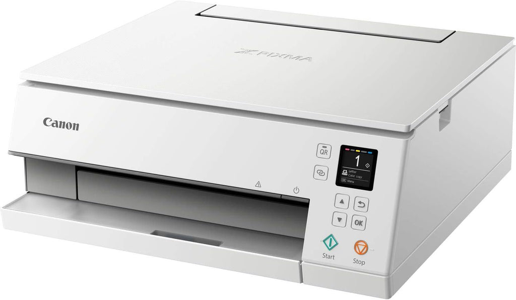 Canon PIXMA TS6350a printer, kleureninkjet multifunctioneel apparaat DIN A4 (fotoprinter, scanner, kopieerapparaat, OLED, 4.800x1.200 dpi, USB, WLAN, 5 afzonderlijke inkten, dubbelzijdig afdrukken, 2 papierladen), zwart