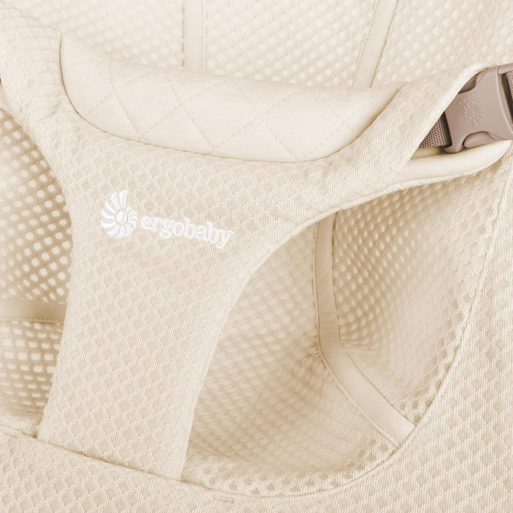 Ergobaby 3-in-1 Evolve Bouncer, Ergonomische wipstoel voor baby's vanaf de geboorte tot peuters, Babyschommel met zitverkleiner voor pasgeborenen (2,5 kg - 13,2 kg), Cream