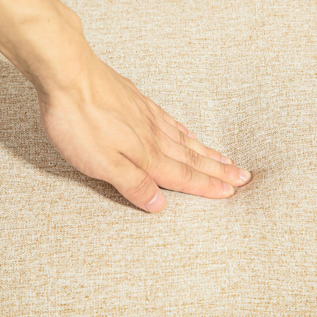 HOMCOM 2-zitsbank comfortabele bekleding afneembare kussens Beige