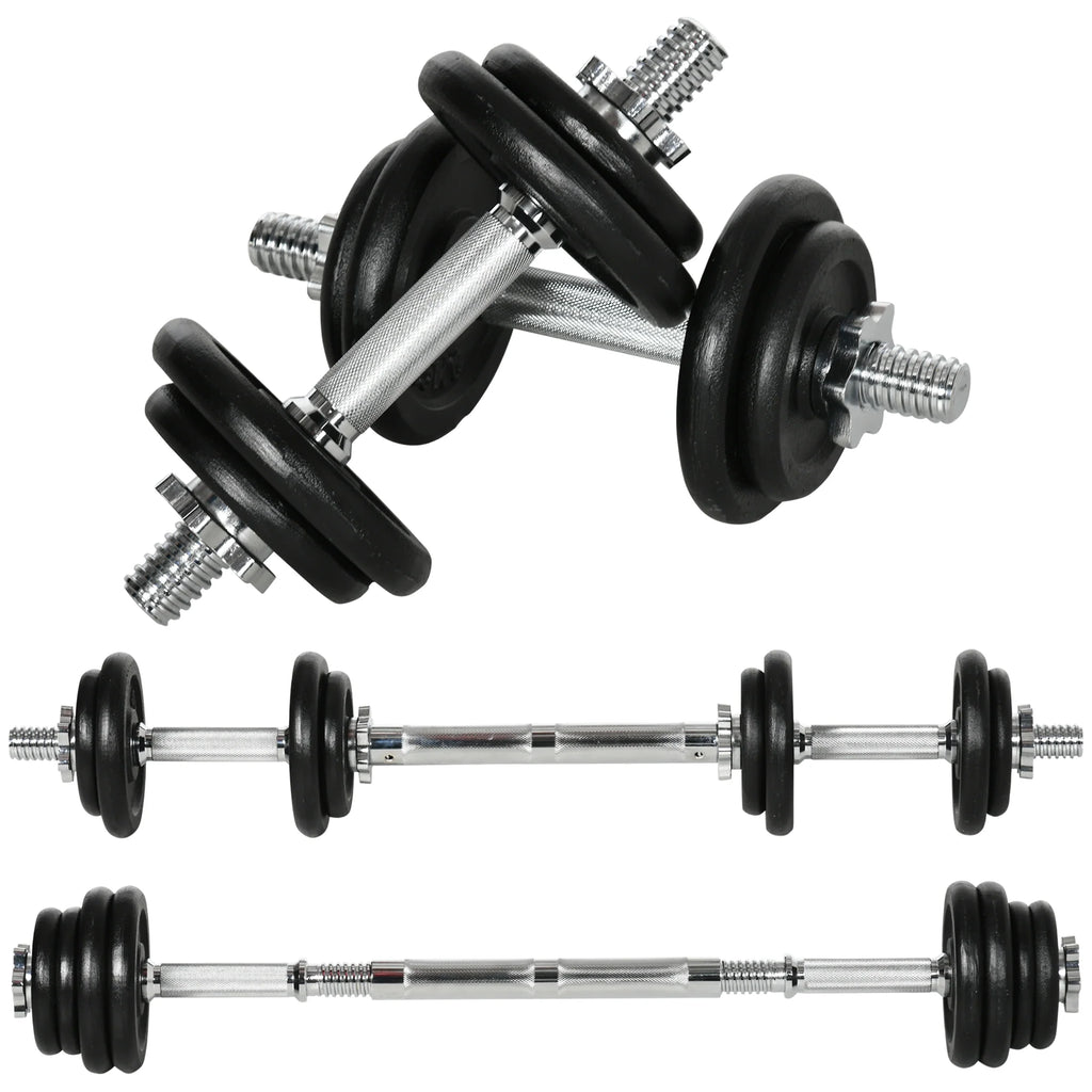 HOMCOM Halterset 2-in-1 halter stang combineerbaar ijzer